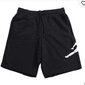 Professional Athletes Jordan Air Jumpman Large Logo Knit Shorts Black- Men’s XL
